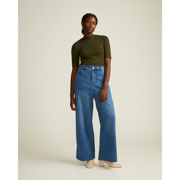 Universal Standard High Waisted Ultra Wide Leg Jeans - Picture 2 of 5